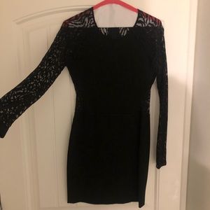 Parker Dress - black long sleeve